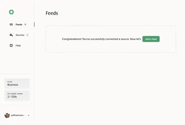 1. Feeds page