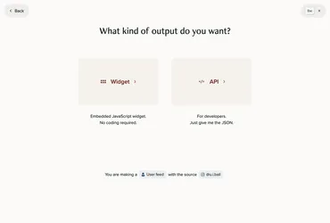 4. Click "Widget"
